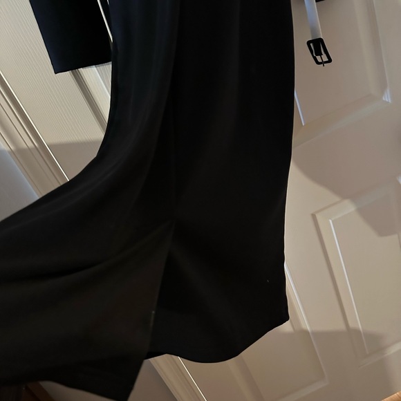 Vfshow Black & White Vintage Pencil Dress with Belt - Picture 7 of 9